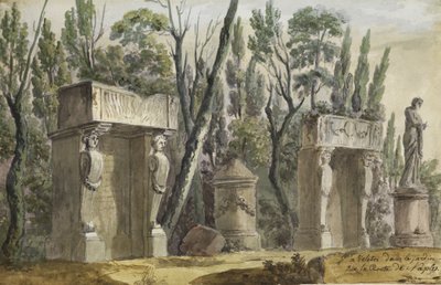 Park of Veletri by Hubert Robert